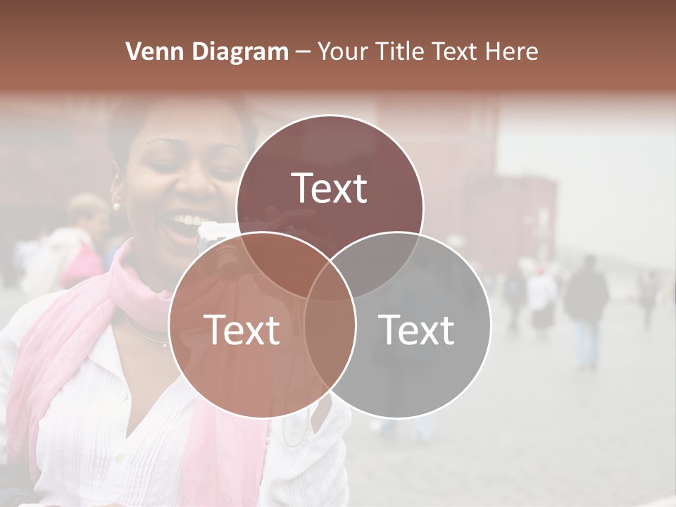 A Woman Taking A Picture With A Camera PowerPoint Template