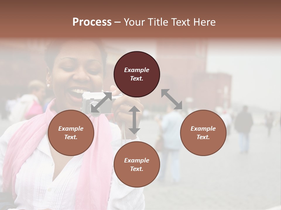 A Woman Taking A Picture With A Camera PowerPoint Template