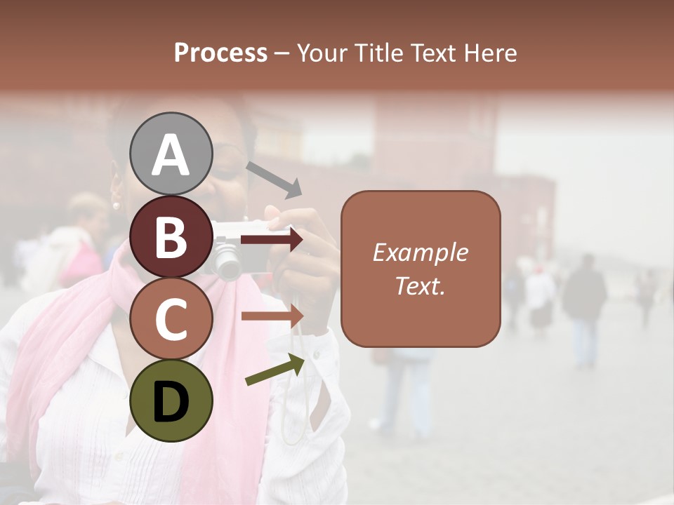 A Woman Taking A Picture With A Camera PowerPoint Template