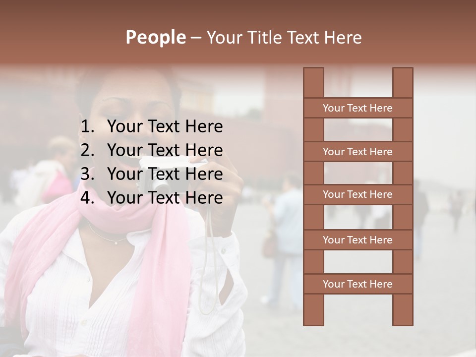 A Woman Taking A Picture With A Camera PowerPoint Template