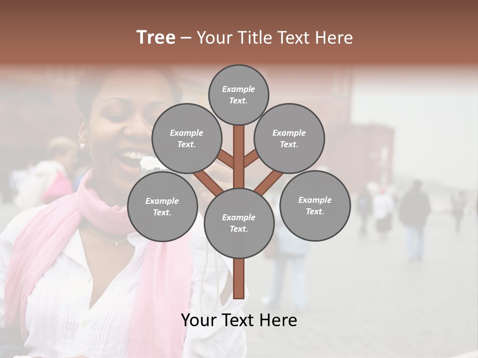 A Woman Taking A Picture With A Camera PowerPoint Template