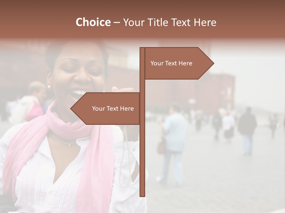 A Woman Taking A Picture With A Camera PowerPoint Template