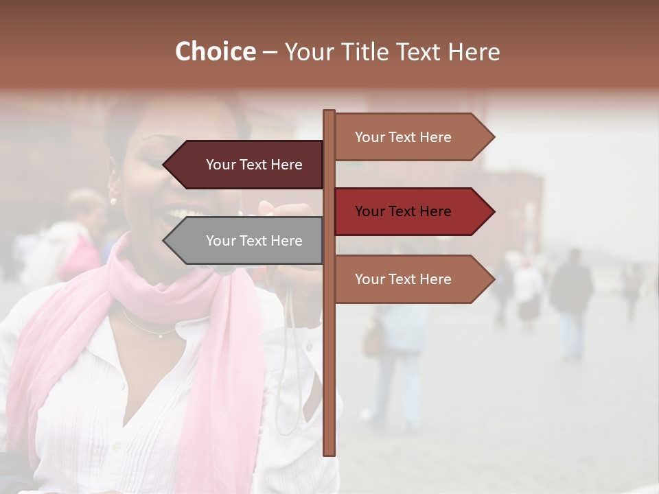 A Woman Taking A Picture With A Camera PowerPoint Template