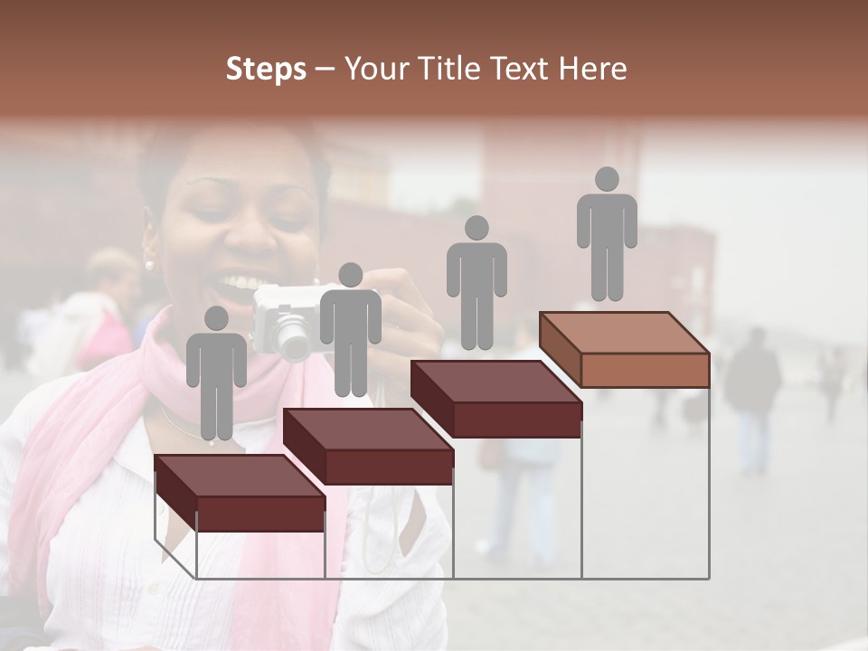 A Woman Taking A Picture With A Camera PowerPoint Template