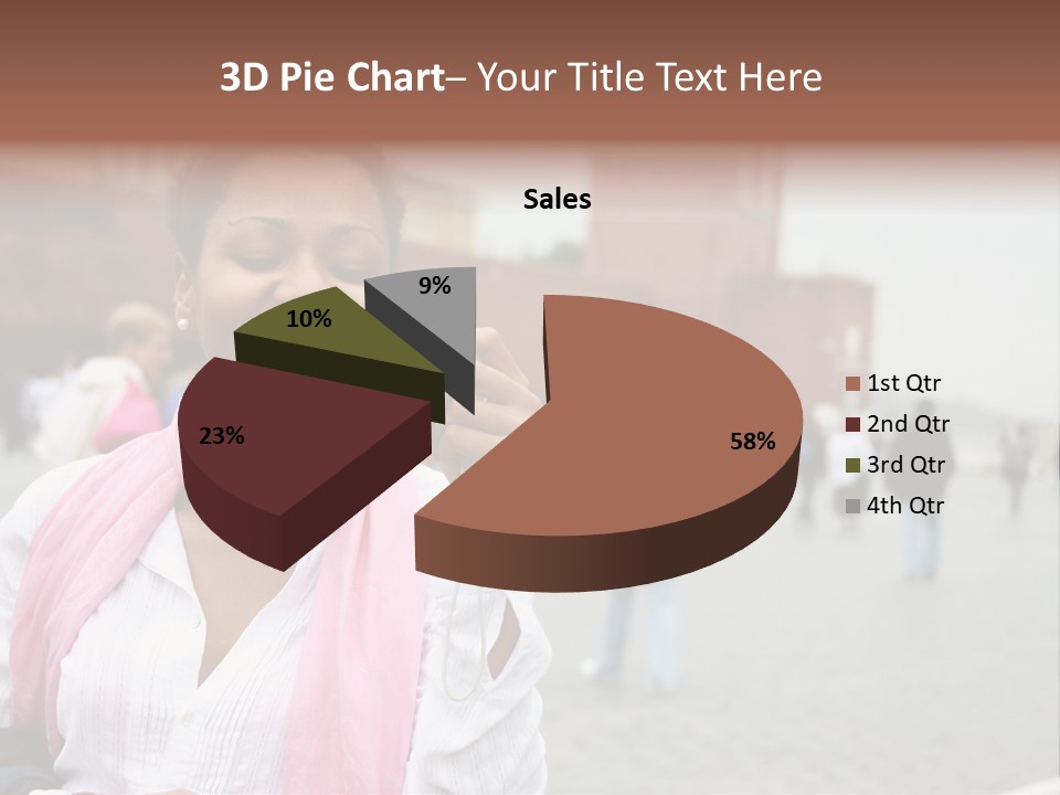 A Woman Taking A Picture With A Camera PowerPoint Template