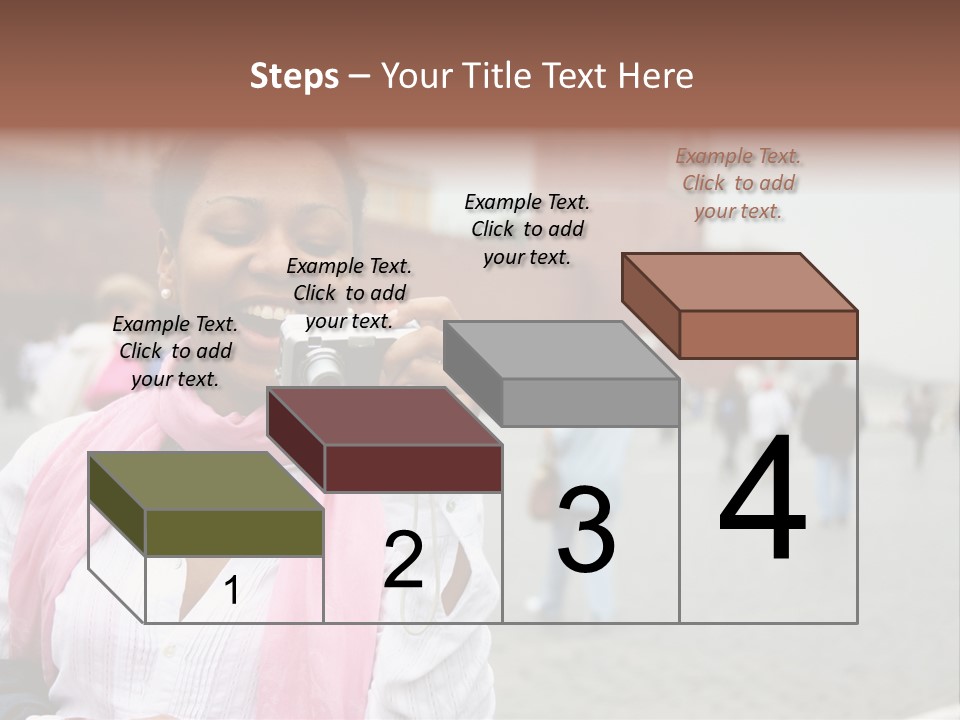 A Woman Taking A Picture With A Camera PowerPoint Template