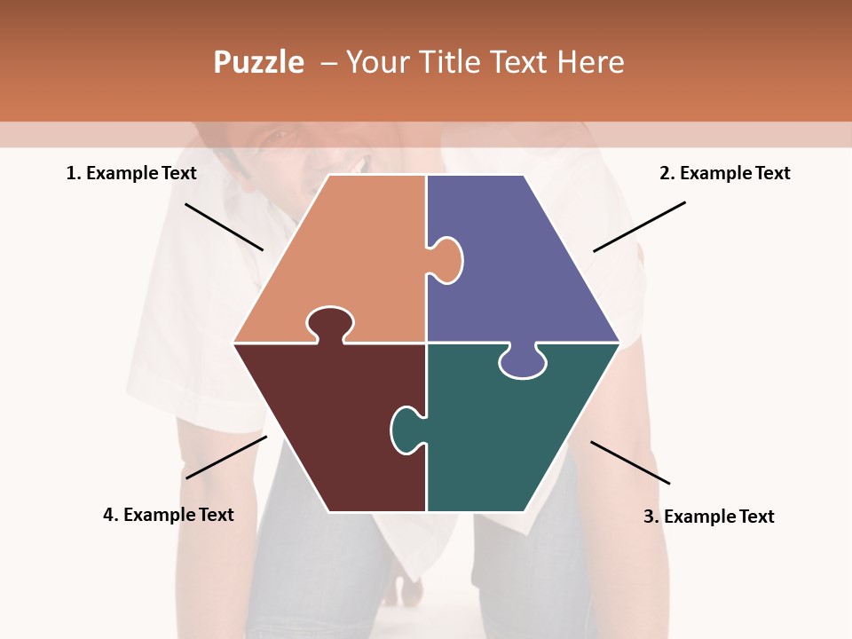 Smiling Father Carrying On His Shoulders His Little Daughter Isolated On White Background PowerPoint Template