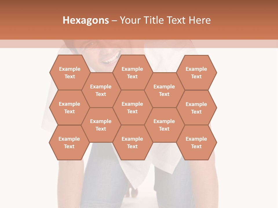 Smiling Father Carrying On His Shoulders His Little Daughter Isolated On White Background PowerPoint Template