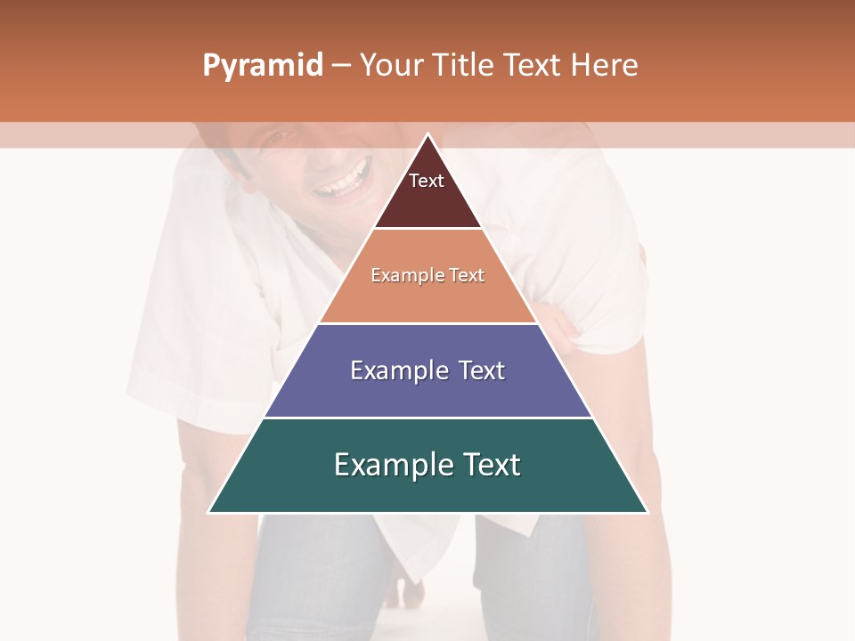 Smiling Father Carrying On His Shoulders His Little Daughter Isolated On White Background PowerPoint Template