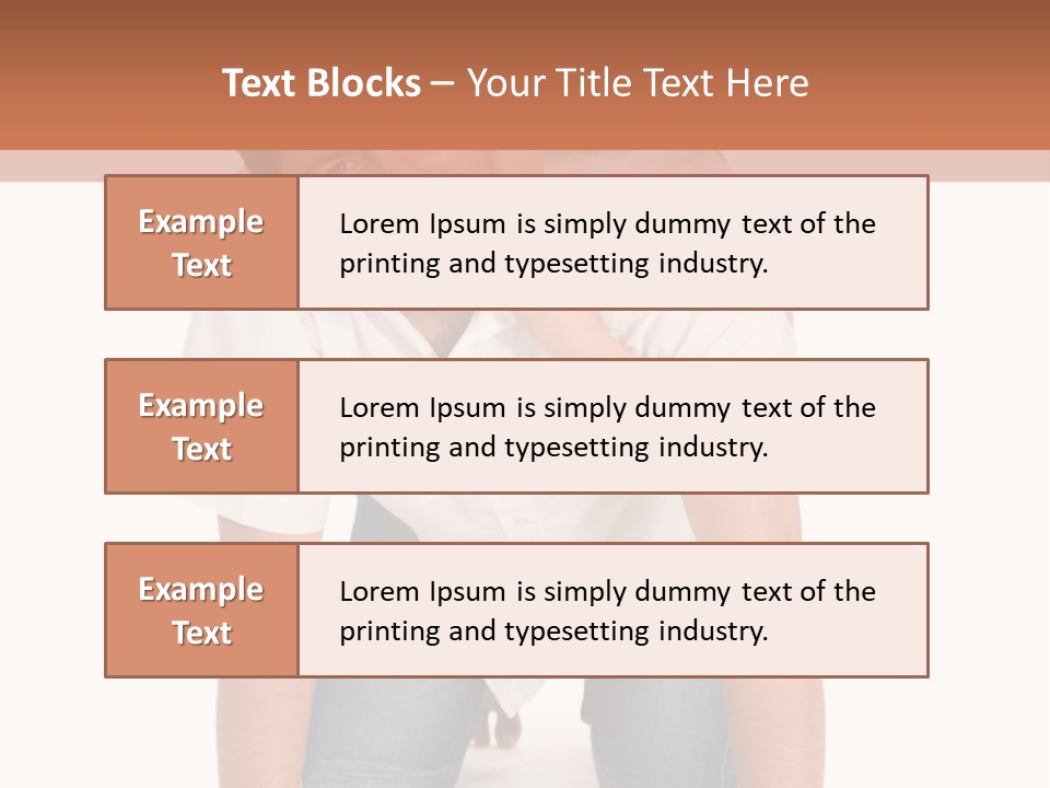 Smiling Father Carrying On His Shoulders His Little Daughter Isolated On White Background PowerPoint Template