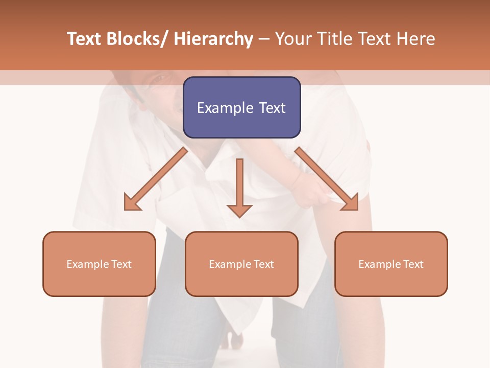 Smiling Father Carrying On His Shoulders His Little Daughter Isolated On White Background PowerPoint Template