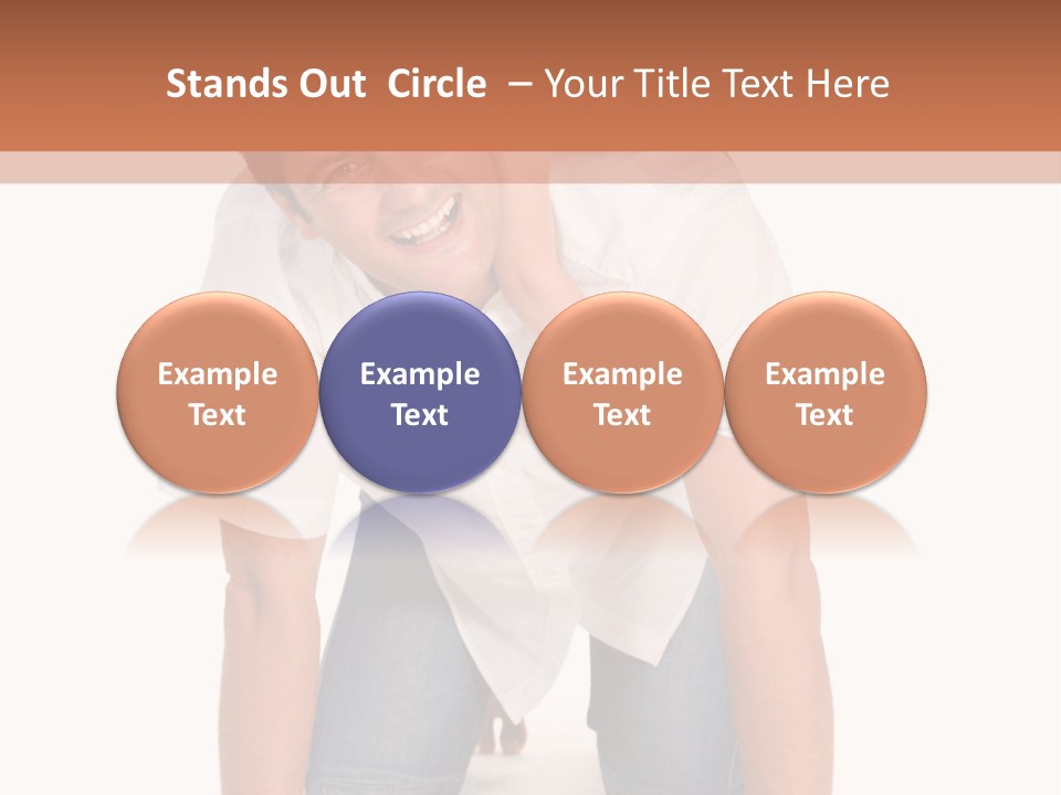 Smiling Father Carrying On His Shoulders His Little Daughter Isolated On White Background PowerPoint Template