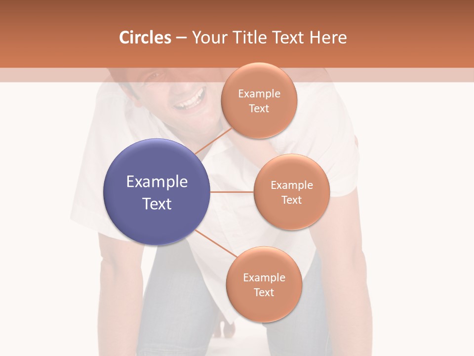 Smiling Father Carrying On His Shoulders His Little Daughter Isolated On White Background PowerPoint Template