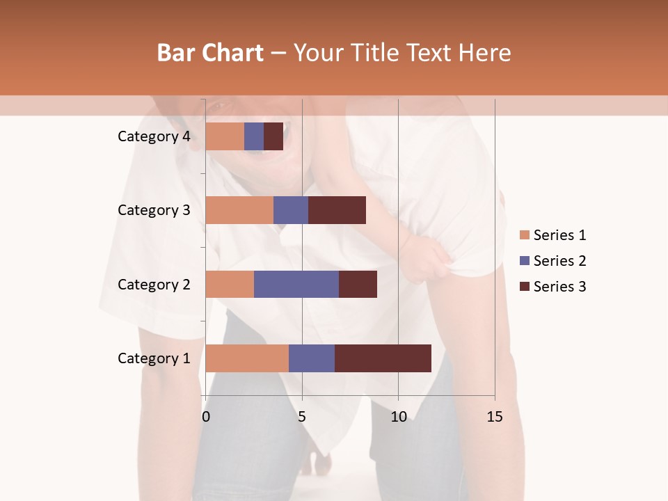 Smiling Father Carrying On His Shoulders His Little Daughter Isolated On White Background PowerPoint Template