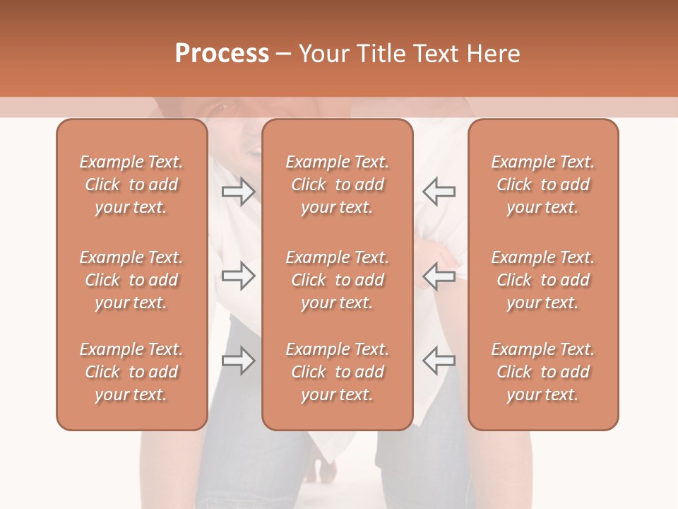 Smiling Father Carrying On His Shoulders His Little Daughter Isolated On White Background PowerPoint Template