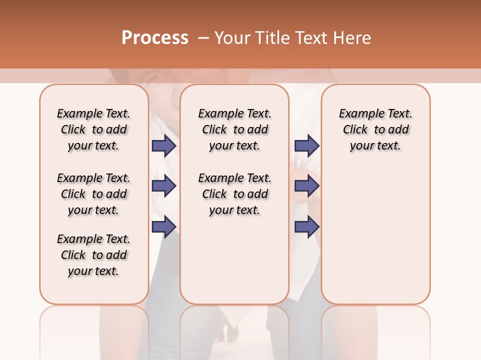 Smiling Father Carrying On His Shoulders His Little Daughter Isolated On White Background PowerPoint Template