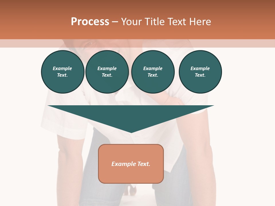 Smiling Father Carrying On His Shoulders His Little Daughter Isolated On White Background PowerPoint Template