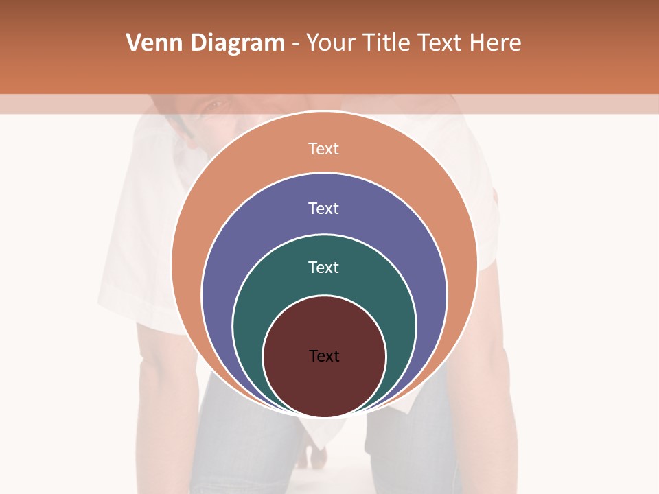 Smiling Father Carrying On His Shoulders His Little Daughter Isolated On White Background PowerPoint Template