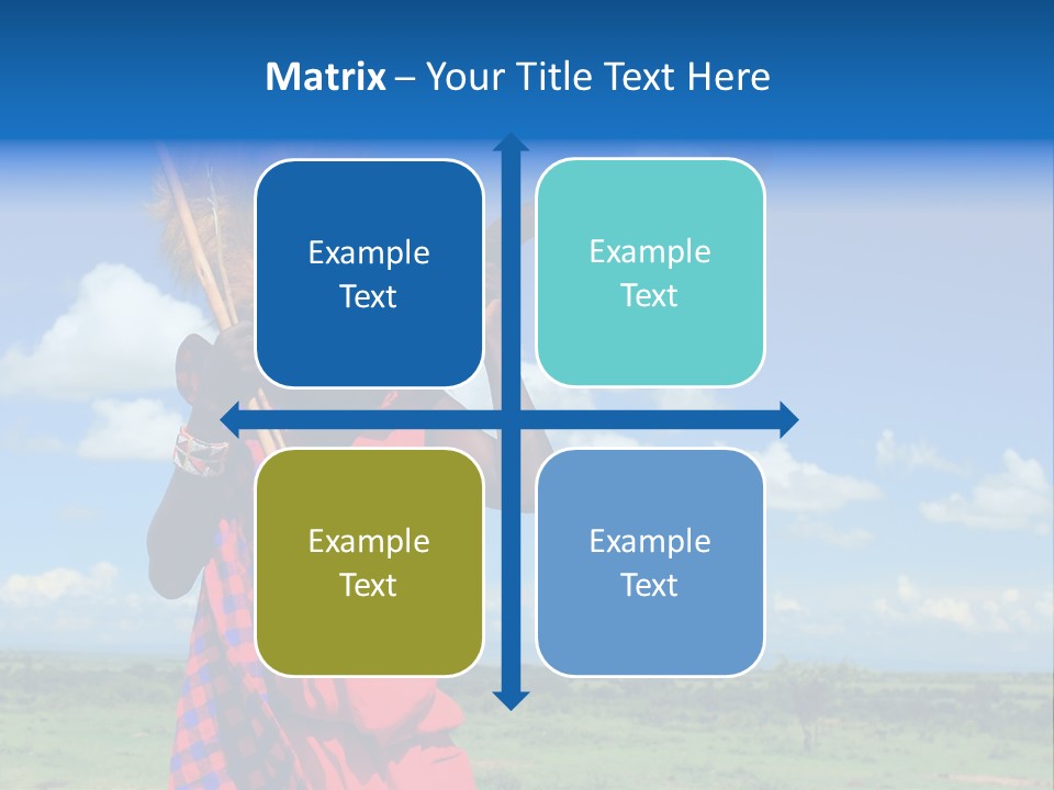 A Person With A Large Horn And A Headdress PowerPoint Template