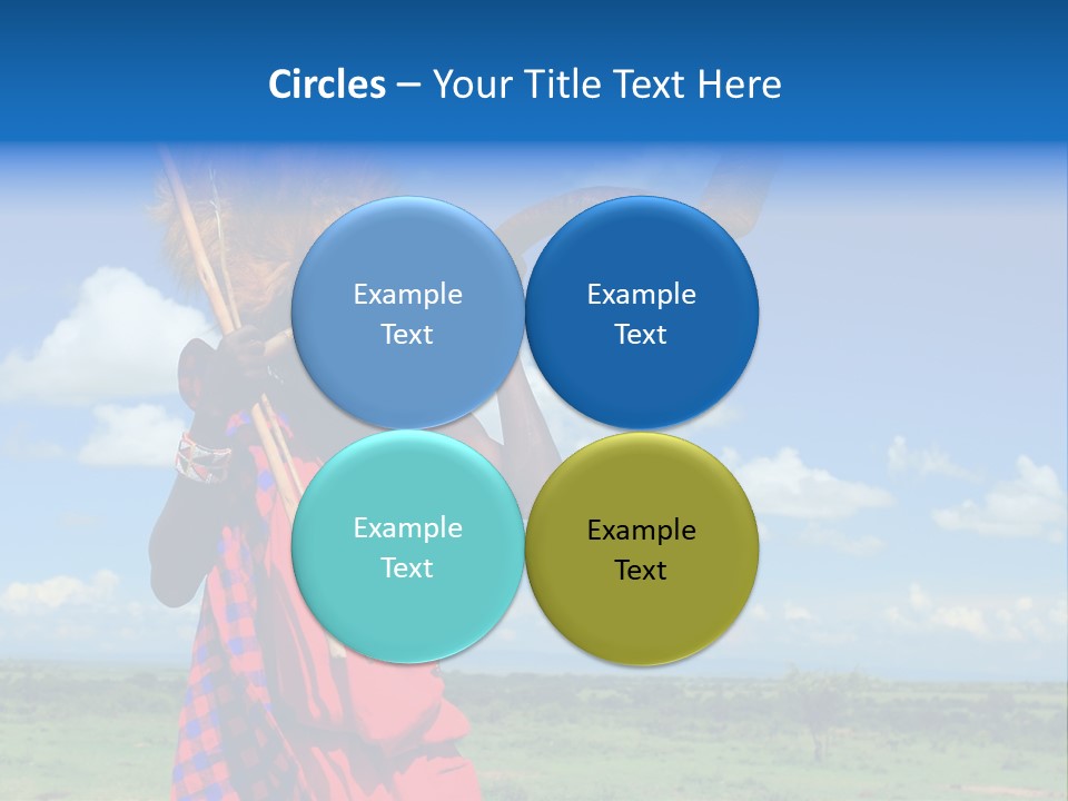 A Person With A Large Horn And A Headdress PowerPoint Template