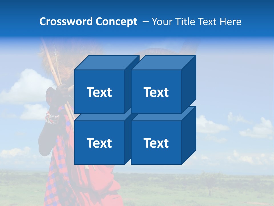 A Person With A Large Horn And A Headdress PowerPoint Template