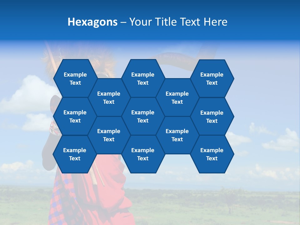 A Person With A Large Horn And A Headdress PowerPoint Template