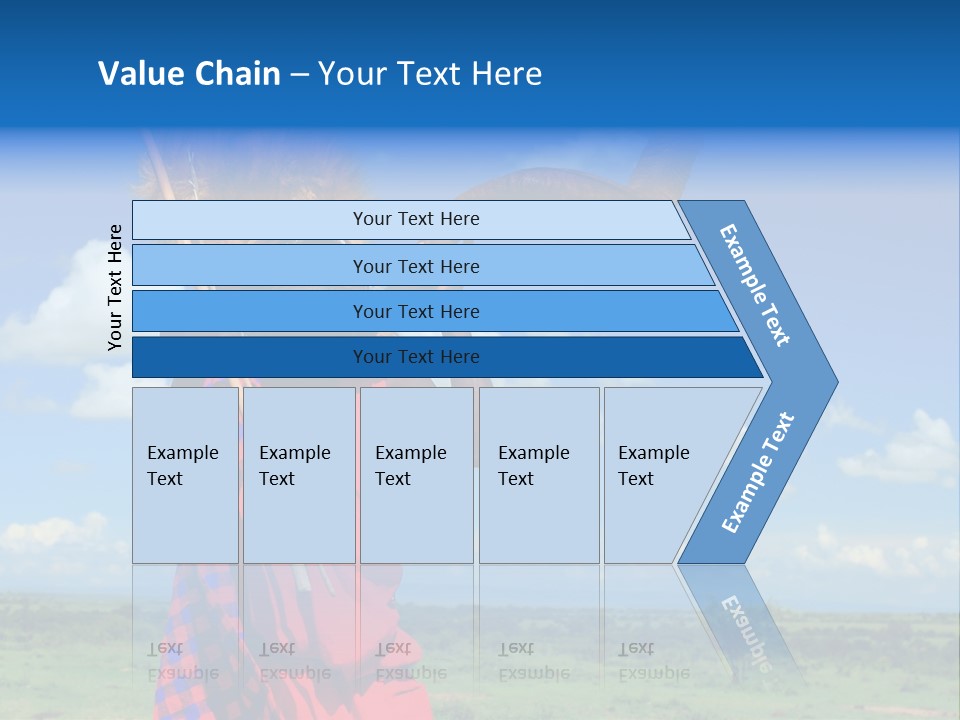 A Person With A Large Horn And A Headdress PowerPoint Template
