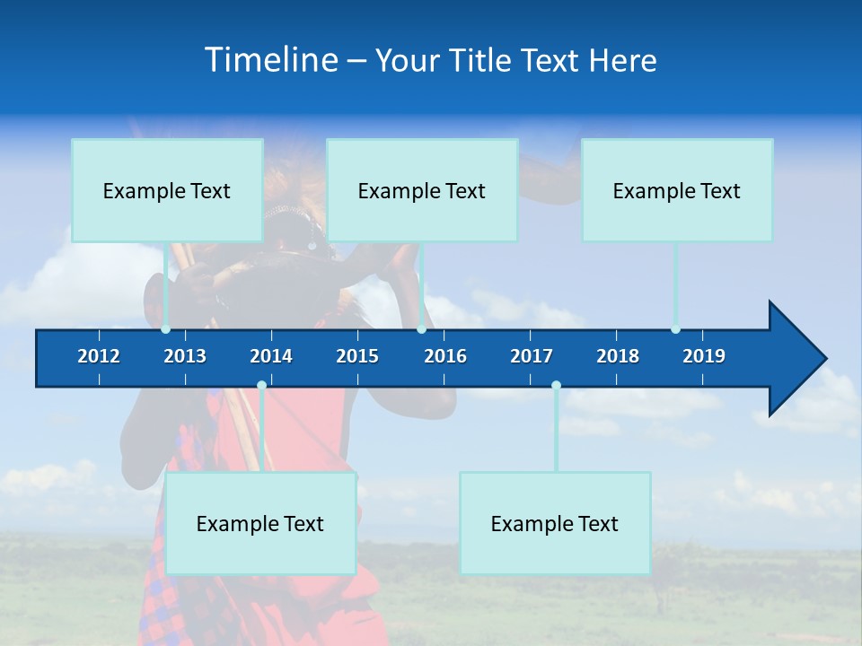 A Person With A Large Horn And A Headdress PowerPoint Template