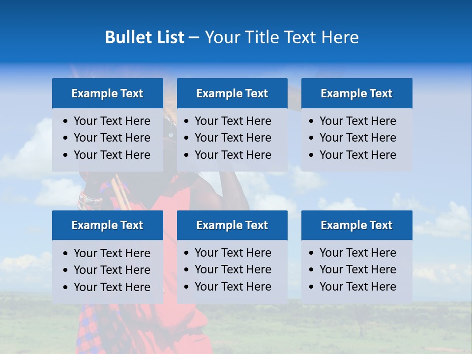 A Person With A Large Horn And A Headdress PowerPoint Template