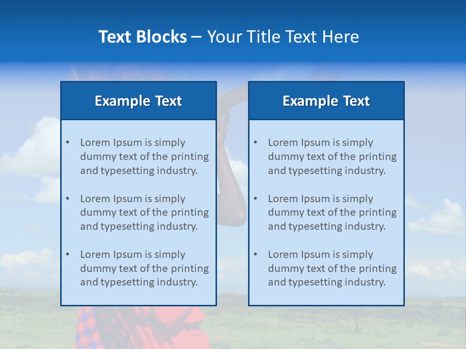 A Person With A Large Horn And A Headdress PowerPoint Template