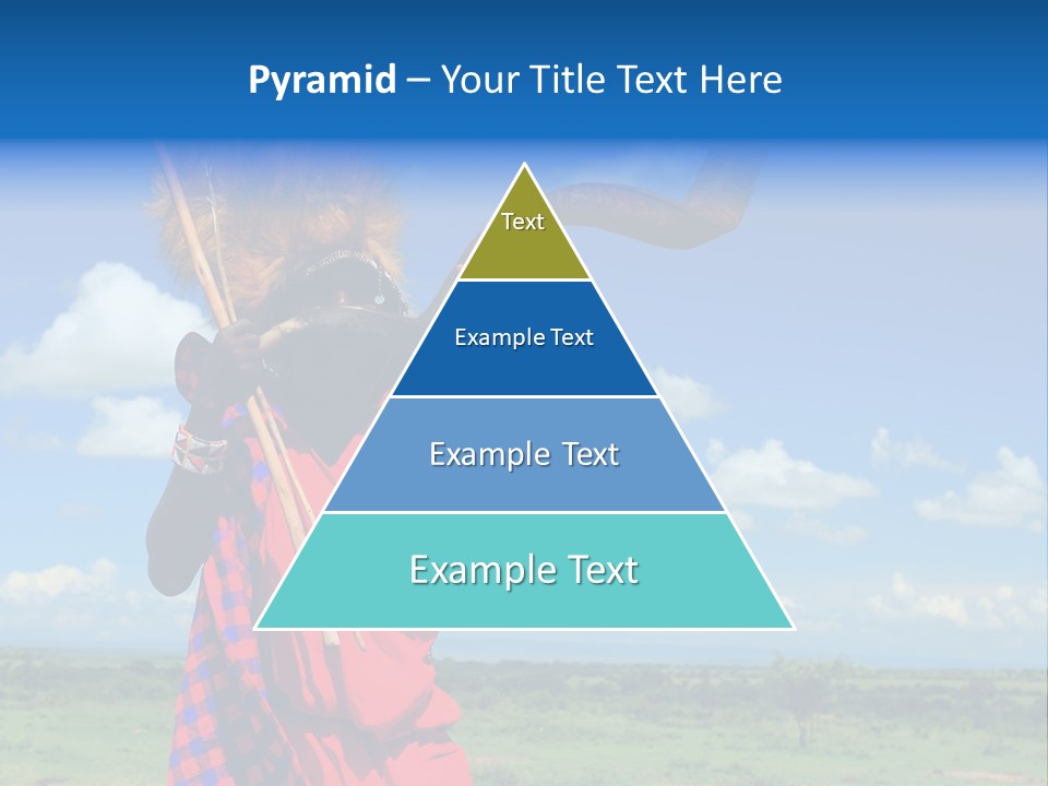 A Person With A Large Horn And A Headdress PowerPoint Template