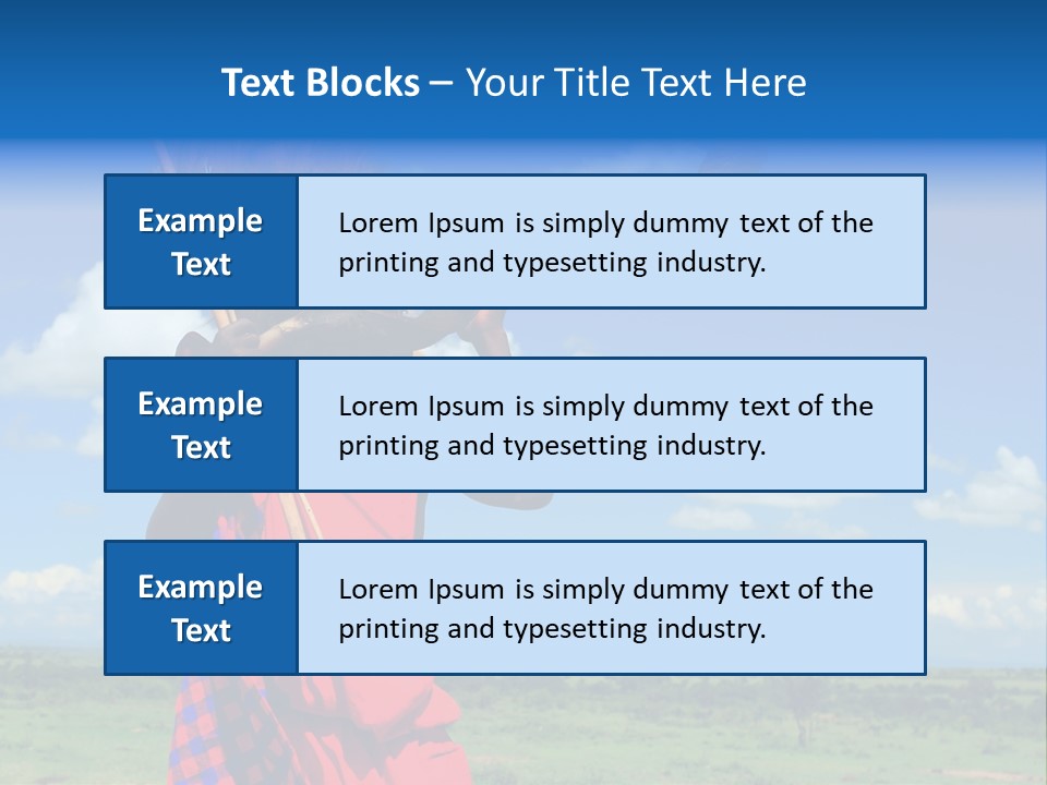 A Person With A Large Horn And A Headdress PowerPoint Template