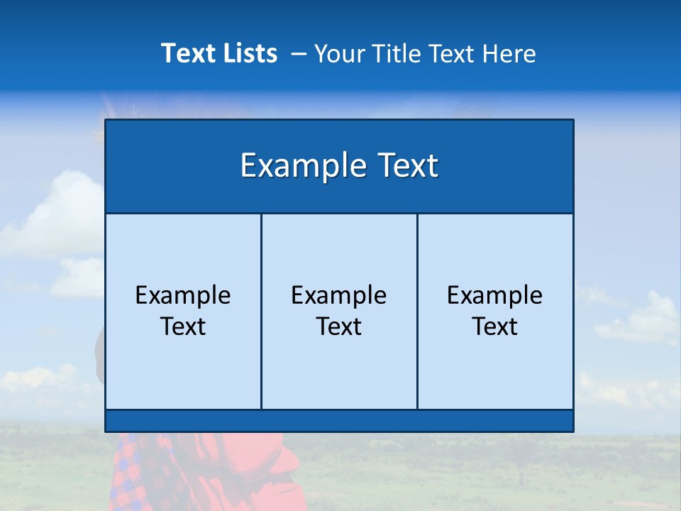 A Person With A Large Horn And A Headdress PowerPoint Template