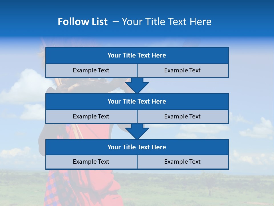 A Person With A Large Horn And A Headdress PowerPoint Template
