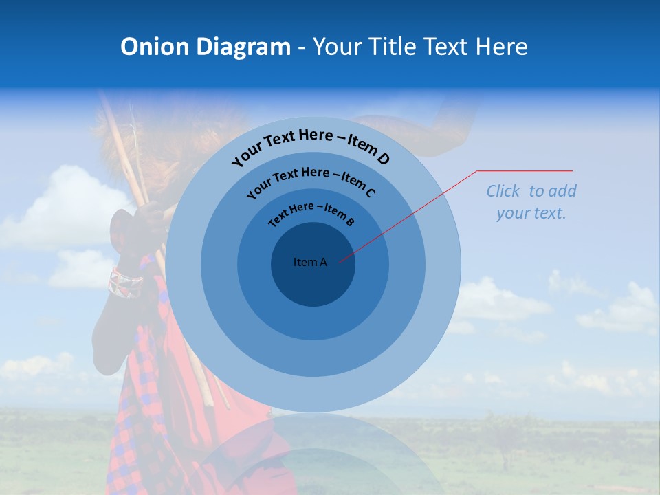 A Person With A Large Horn And A Headdress PowerPoint Template