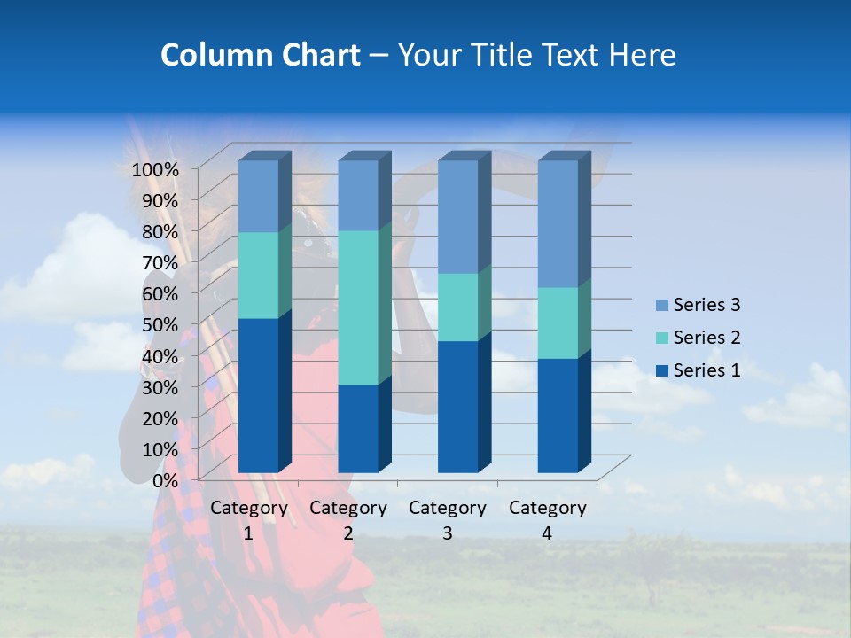 A Person With A Large Horn And A Headdress PowerPoint Template