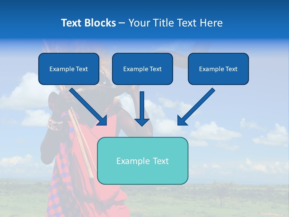 A Person With A Large Horn And A Headdress PowerPoint Template