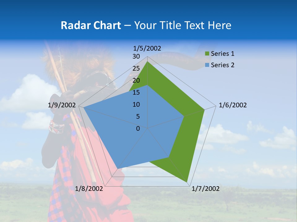 A Person With A Large Horn And A Headdress PowerPoint Template