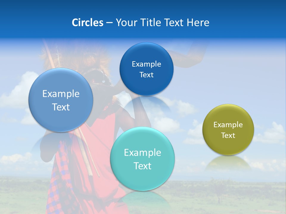 A Person With A Large Horn And A Headdress PowerPoint Template