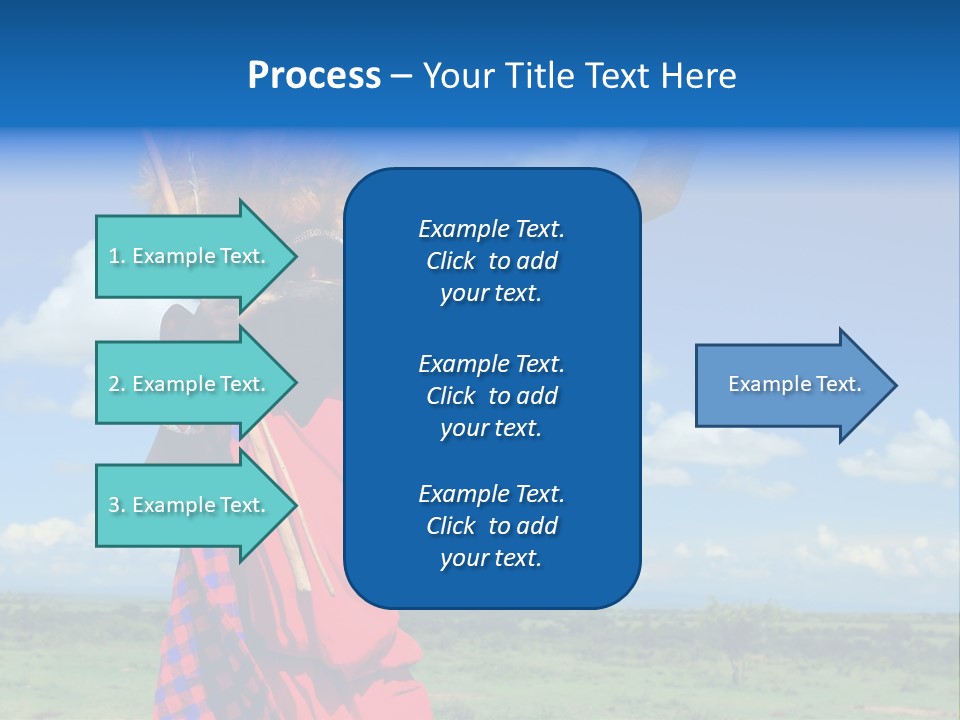 A Person With A Large Horn And A Headdress PowerPoint Template