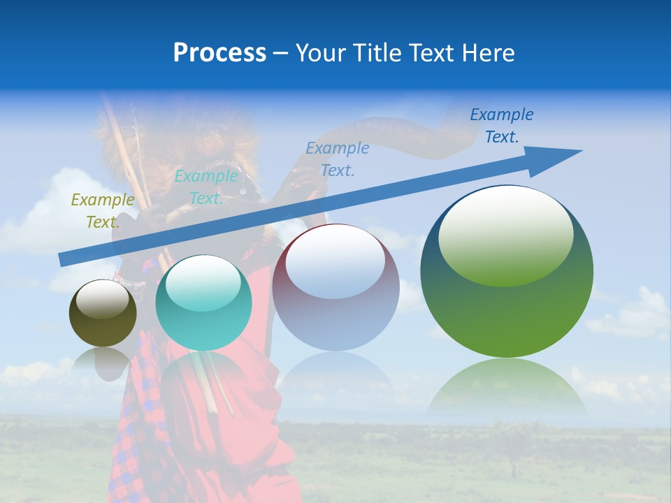 A Person With A Large Horn And A Headdress PowerPoint Template