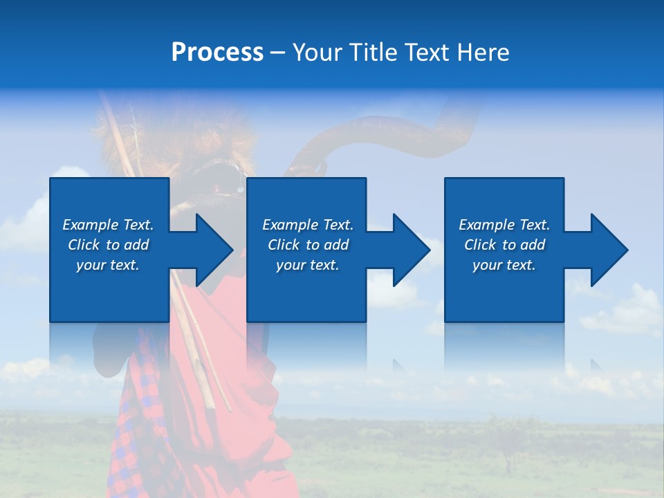 A Person With A Large Horn And A Headdress PowerPoint Template