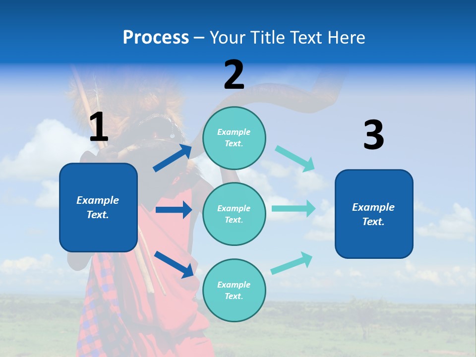 A Person With A Large Horn And A Headdress PowerPoint Template