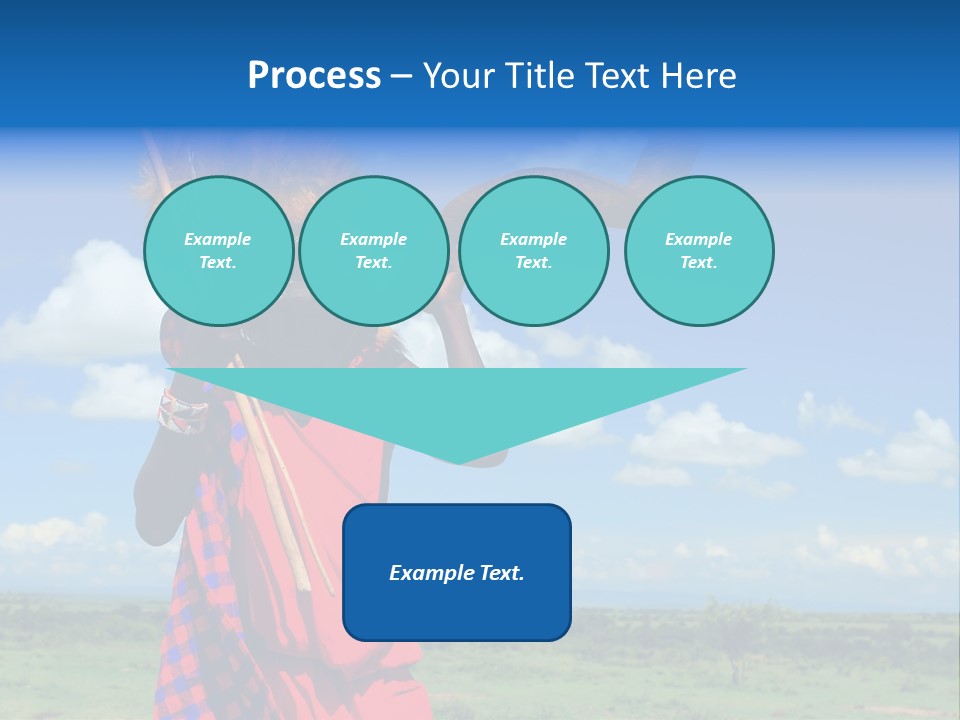 A Person With A Large Horn And A Headdress PowerPoint Template