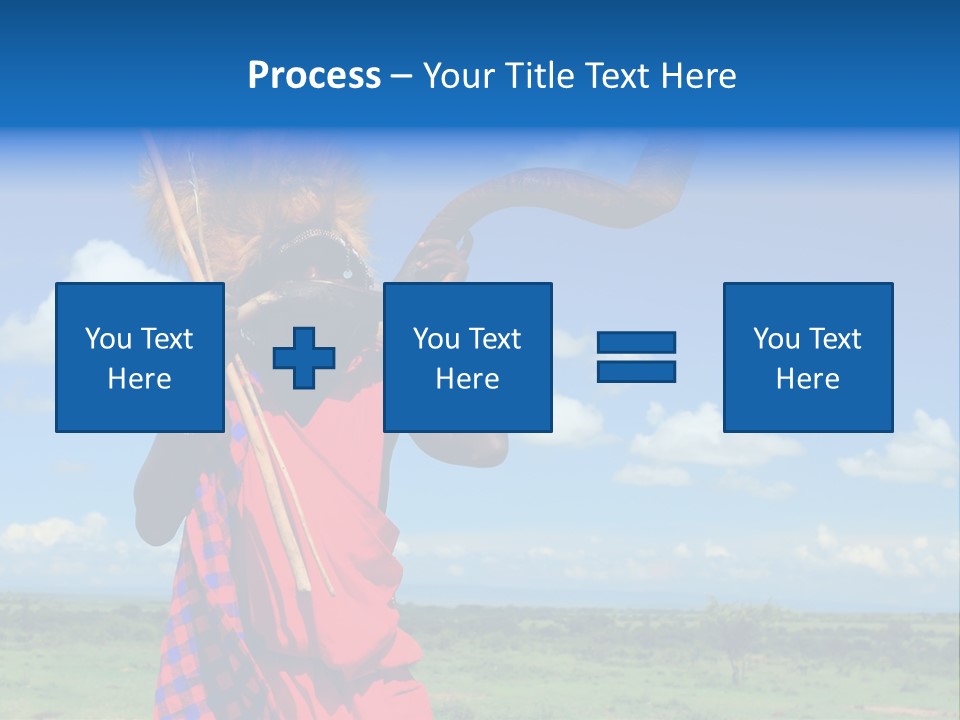 A Person With A Large Horn And A Headdress PowerPoint Template