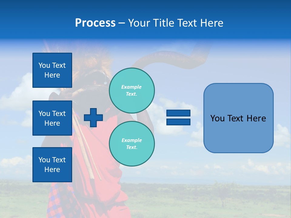 A Person With A Large Horn And A Headdress PowerPoint Template