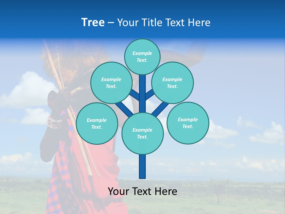 A Person With A Large Horn And A Headdress PowerPoint Template