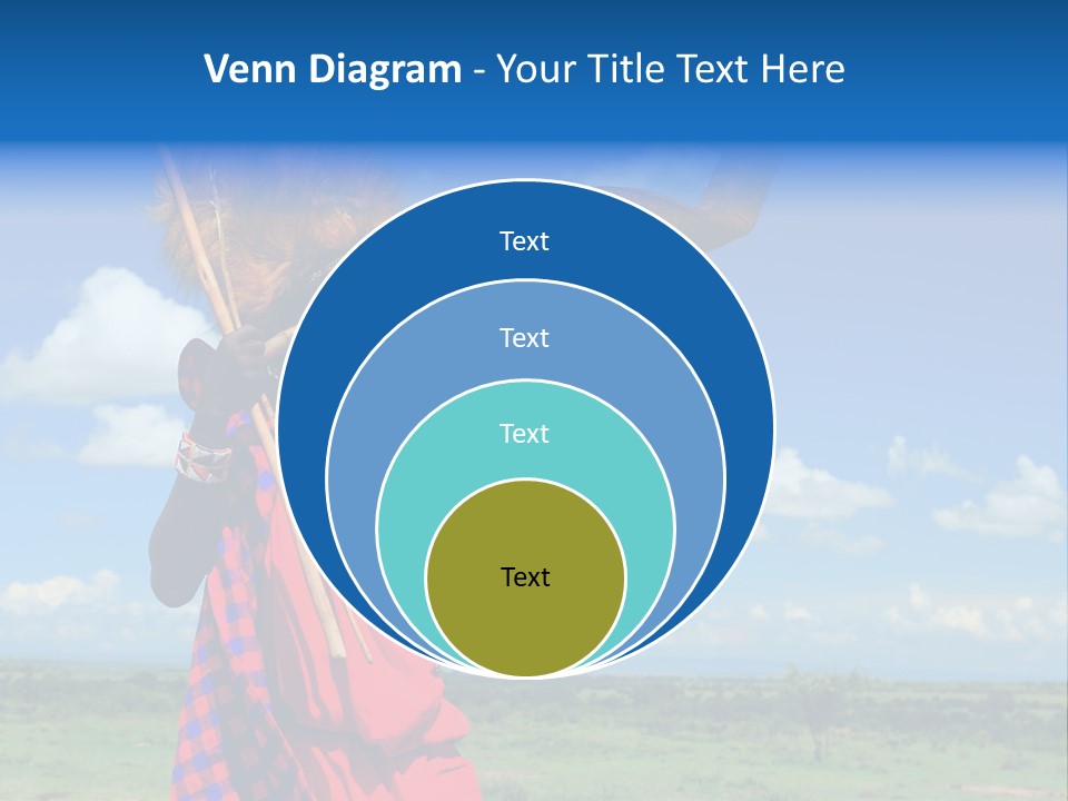 A Person With A Large Horn And A Headdress PowerPoint Template