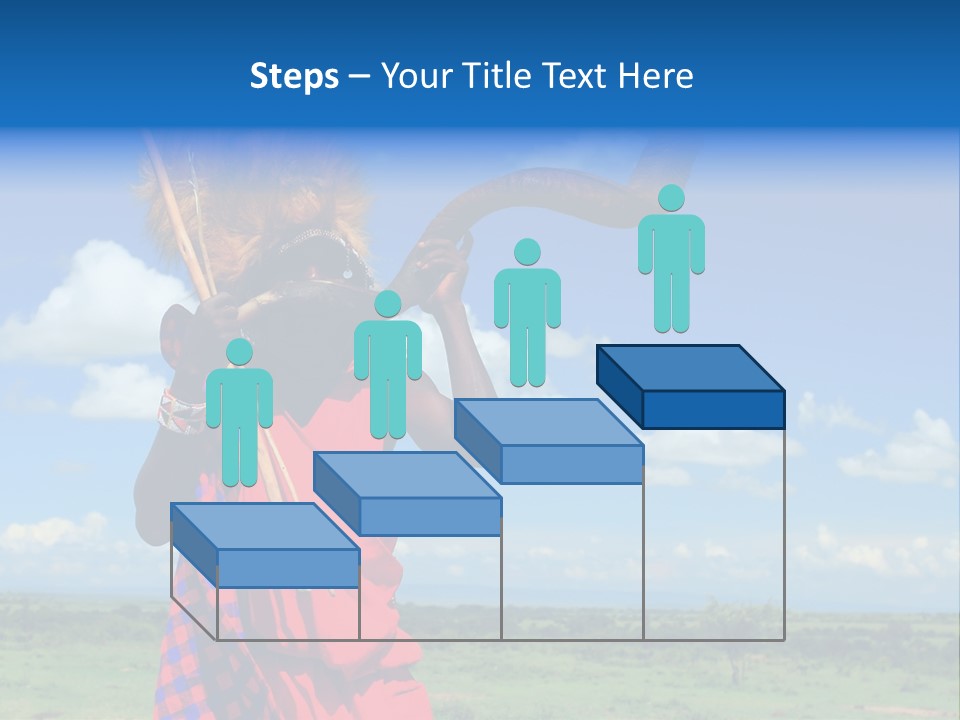 A Person With A Large Horn And A Headdress PowerPoint Template