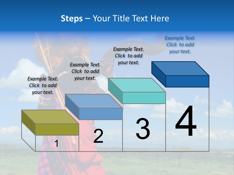 A Person With A Large Horn And A Headdress PowerPoint Template